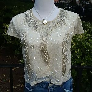 Zara sequined top